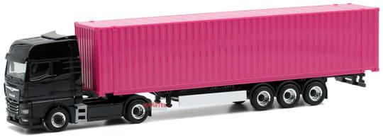 Herpa LKW MAN TG-X GX Aerop. Ga-KSZ schwarz/magenta 