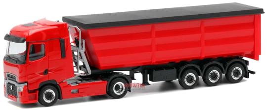 Herpa LKW Renault T/Aerop Stahlrundmulden-Sz rot 