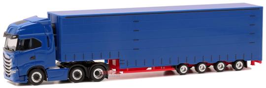 Herpa LKW Iveco S-Way Jumbo-Ga-KSZ blau 