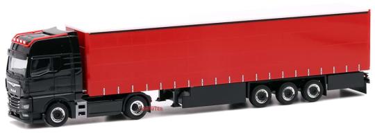 Herpa LKW MAN TG-X GX Aerop. Ga-KSZ schwarz/rot Lampenbügel 