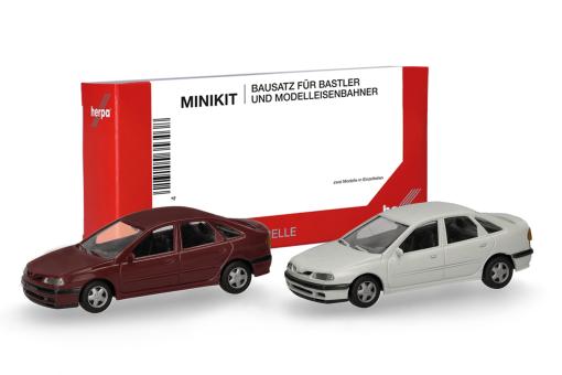 Herpa Minikit Renault Laguna sienarot und arktisweiß 