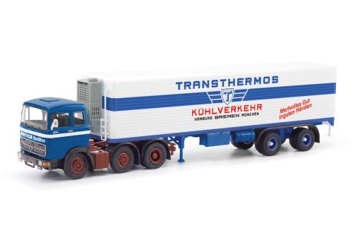 Modellbau Schwarz LKW MB LPS 2032 Kühl-KSz Rathje/Tra 026215 