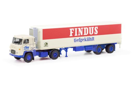 Modellbau Schwarz LKW Scania Vabis LB 76 Kühl-KSZ Findus 026390 