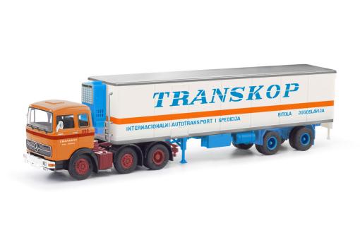 Modellbau Schwarz LKW MB LPS 2032 Kühl-SZ Transkop 