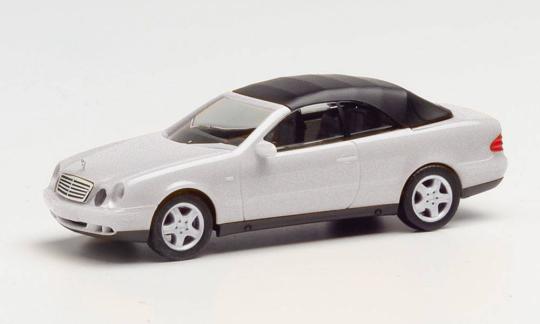 Herpa PKW MB CLK Cabrio, silbermet. 