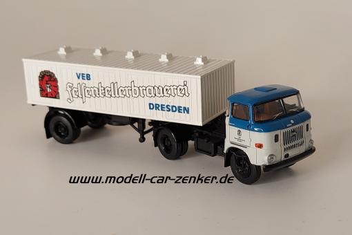 Brekina LKW IFA W50 Biertank-Sattelzug VEB Felsenkellerbraue 