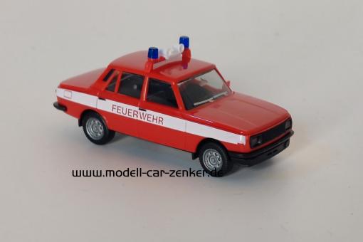 Herpa PKW Wartburg 353 Modell 84 Feuerwehr Dresden ELW rot&weiss 