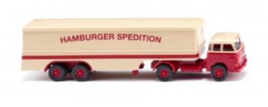 Wiking LKW MAN Pausbacke Koffer-Sz Hamburger Spedition 051329 