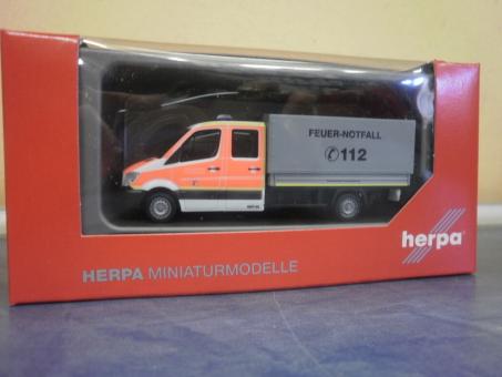 Herpa MB Sprinter 13 DK Pritsche MZF Feuerwehr Düsseldorf 092791 