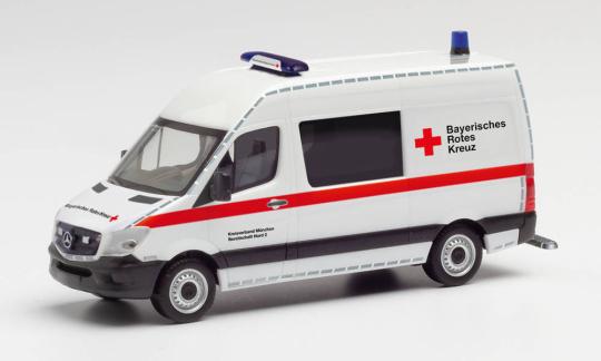 Herpa MB Sprinter \'13 Halbbus BRK München 095631 