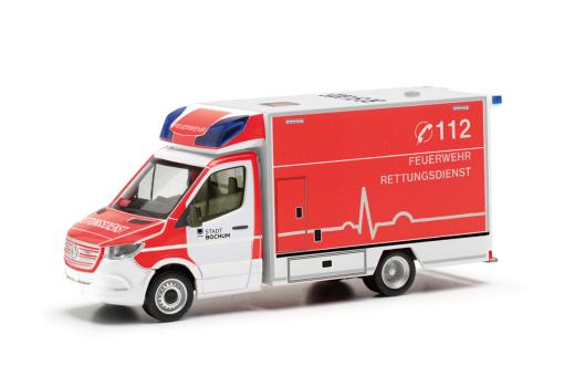 Herpa MB Sprinter 18 RTW Fahrtec Feuerwehr Bochum 