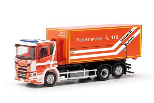 Herpa Scania CG17  Wechselllader-LKW Feuerwehr Fulda 