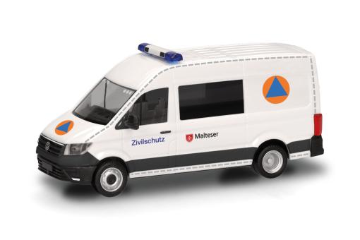 Herpa VW Crafter Halbbus Malteser Zivilschutz 097963 