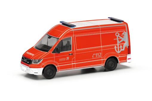 Herpa MAN TG-E Kasten Hochdach Feuerwehr Düsseldorf 