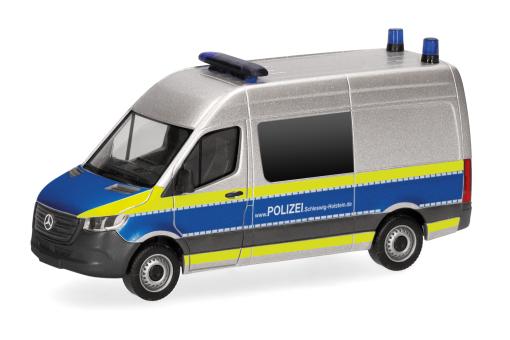 Herpa MB Sprinter \'18 Halbbus Polizei Schleswig-Holstein 098304 