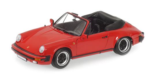 Minichamps 1:18 PORSCHE 911 CARRERA CABRIOLET - 1983 - RED 