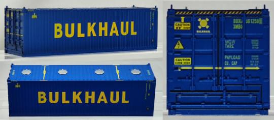 Pirata 2x 30\' Container BULKHAUL, blue 12381 