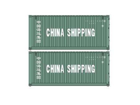 Pirata 2x 20\' Container CHINA Shipping, verde, scritta bianca 12516 