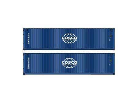 Pirata 2x 40' Hi-Cube COSCO Blue, blu, scritta bianca 