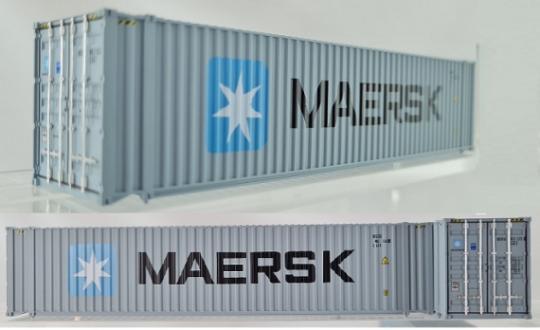 Pirata 2x Container 45" MAERSK, grigio, scritta nera 