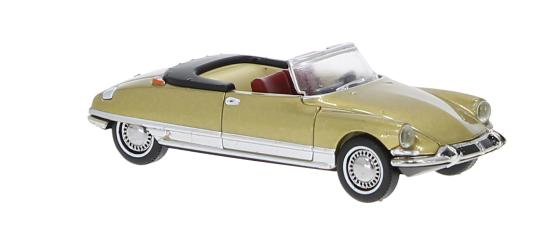 Brekina PKW Citroen DS offenes Cabrio Chapron, gold 14226 