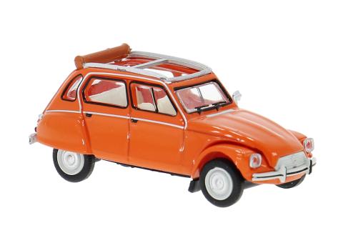 Brekina PKW Citroen Dyane, offen, orange 