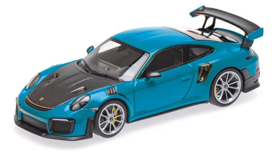 Minichamps 1:18 PORSCHE 911 (991.2) GT2RS - 2018 - BLUE W/ B 