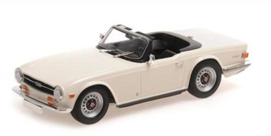 Minichamps 1:18 TRIUMPH TR6 - 1969- WHITE (LHD) 155132035 