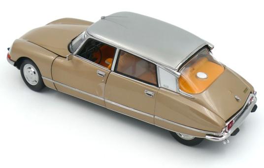 NOREV 1:18 Citroën DS 23 Pallas (1974) SABLE METALLISE / sil 