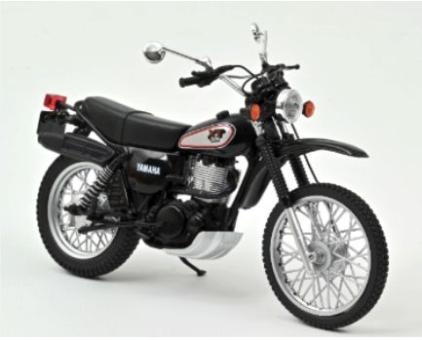 Norev 1:18 Yamaha XT500 1988 - Black/ Silver 