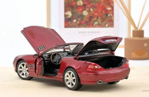 NOREV 1:18 Mercedes-Benz SL 500 (2003) - Red Metallic 