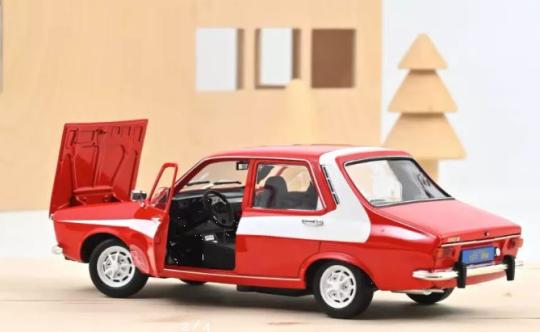 NOREV 1:18 Renault 12 1975 - red with white decor 