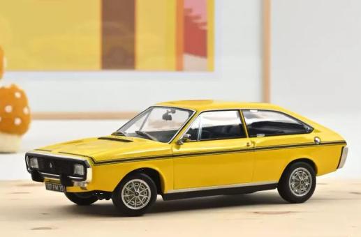 NOREV 1:18 Renault 15 TL 1973 - yellow with black stripes 