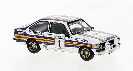 Brekina PKW Ford Escort RS 1800 von Tony Brooks, 3.Platz RAC 77 für Set 19585 