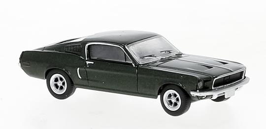 Brekina PKW Ford Mustang Fastback metallic dunkelgrün, 1968,  19600 