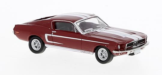 Brekina PKW Ford Mustang Shelby GT 350, rot/weiß 19605 