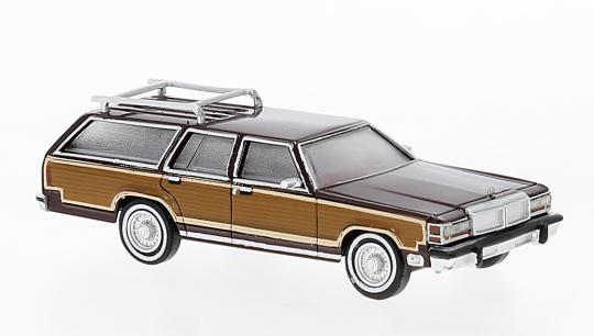 Brekina PKW Ford LTD Country Squire rot-metallic 19627 