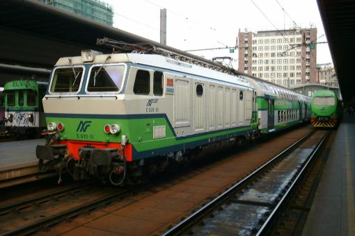 VI Train E-Lok 620-02 Tigrotto livrea grigio/verde, logo frontale basso,FNM,ep V 