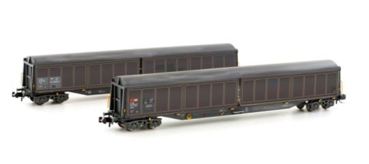 Hobbytrain N 2er Set Schiebewandwagen Habils SBB, Ep.V-VI, g 