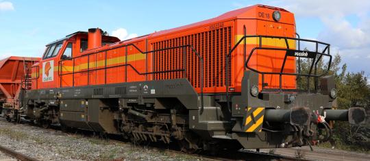 Jouef Diesellok Vossloh DE 18 Colas Rail orange-yellow liver 