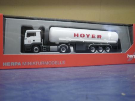 Herpa LKW MAN TG-S L E6c Benzin-Tank-SZ HOYER LNG 308618 