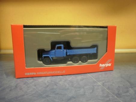 Herpa LKW IFA G 5 Dreiseitenkipper, blau 