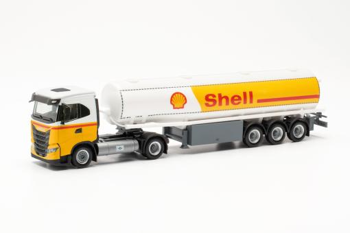 Herpa LKW Iveco S-Way LNG Benzintank-Sz Shell 315685 