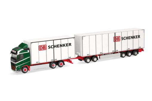 Herpa LKW Volvo FH4 Glob  Schwedencombi-KHZ. DB Schenker grün 316163 