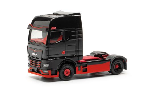 Herpa LKW MAN eTG-X GX/Aerop. SZM schwarz/rot 317092 