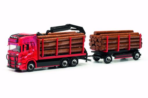 Herpa LKW Scania CR 20 HD Holztransporter-Hz Wurm 317443 