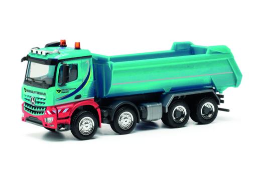 Herpa LKW MB Arocs S 3-Seiten-Kipper Schmuttermair 