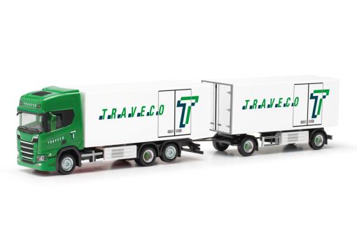 Herpa LKW Scania CR 20 HD Kühl-KHZ Traveco 317788 