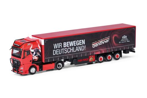 Herpa LKW MAN TG-X GX Aerop. Ga-KSZ Genthner Wir bewegen Deutschland 318075 