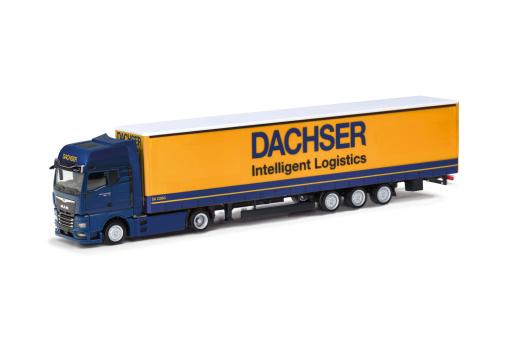 Herpa LKW MAN eTG-X GX/Aerop Lowl.-KSz Dachser 15m 